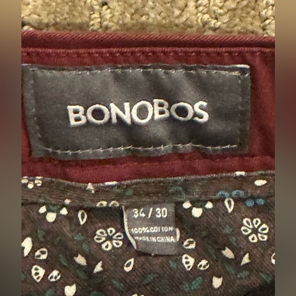 Bonobos Red Chinos Classic Fit Cotton - Picture 3 of 6